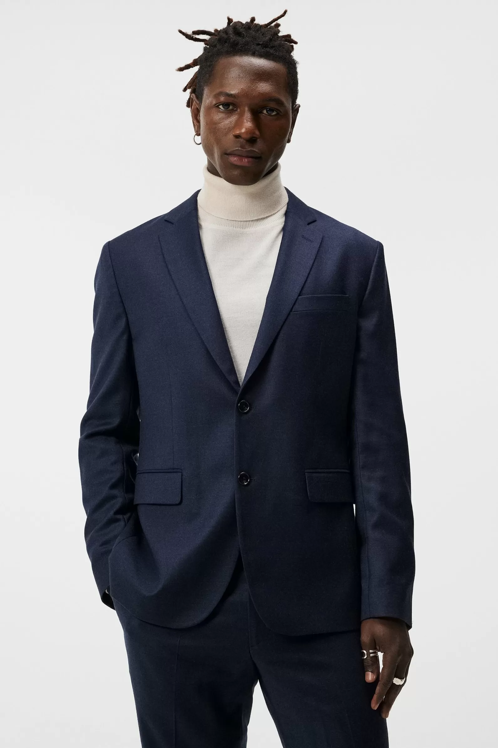 J.Lindeberg Hopper U Str Flannel Blazer Jl Navy*MÄN Blazers