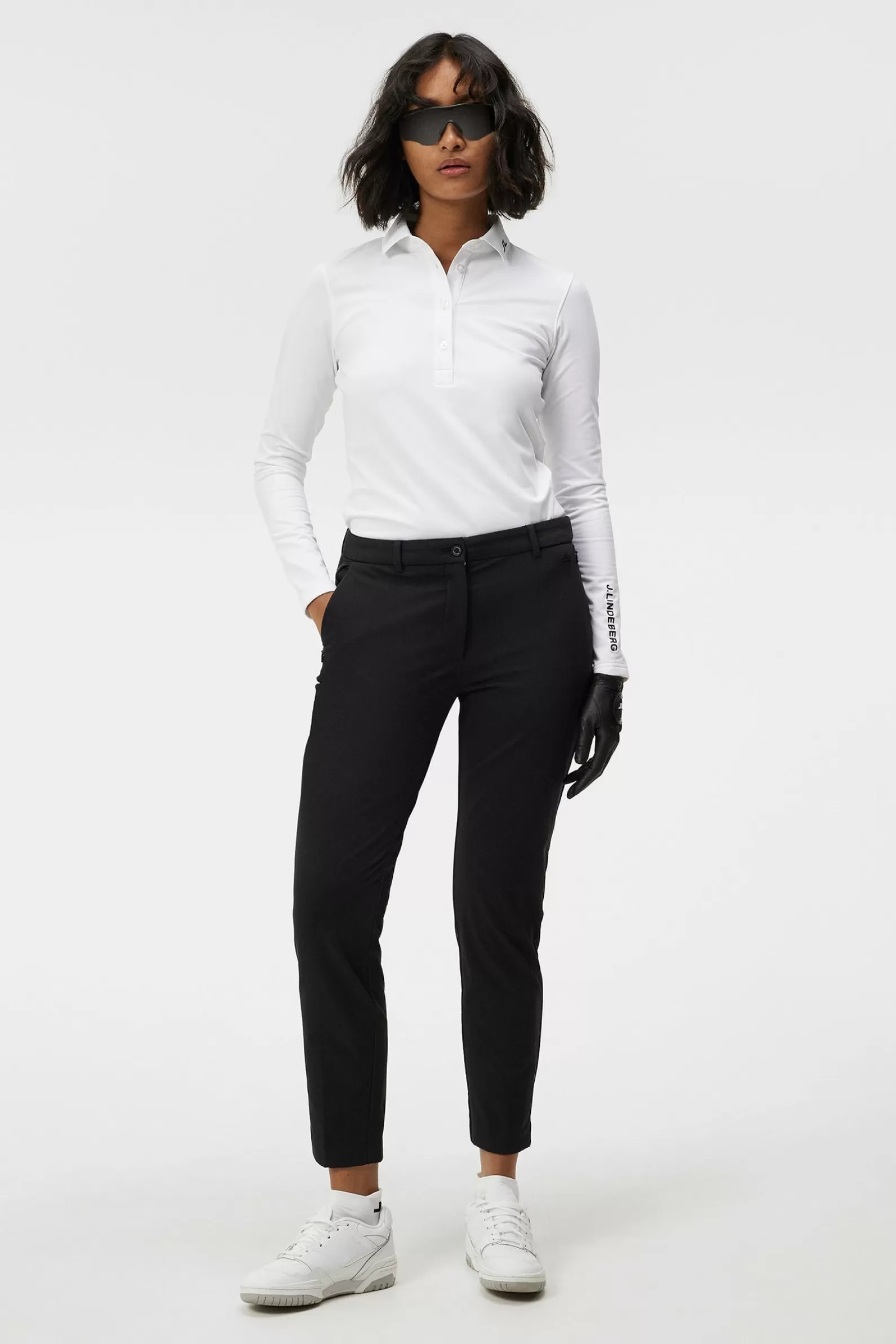 J.Lindeberg Lei Fleece Twill Pant Jl Navy*KVINNOR Byxor